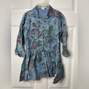 90s VINTAGE Peaches n Cream denim dress